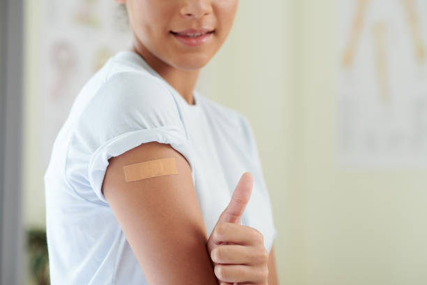 istock Patient getting vaccine at hospital 1371958705