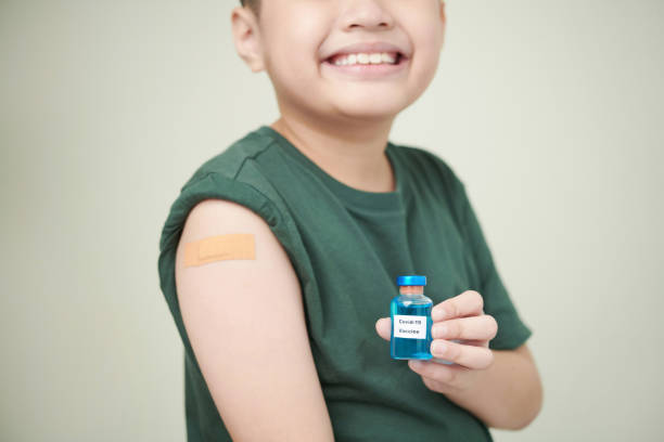 istock Little boy being vaccinated from illness 1371958772