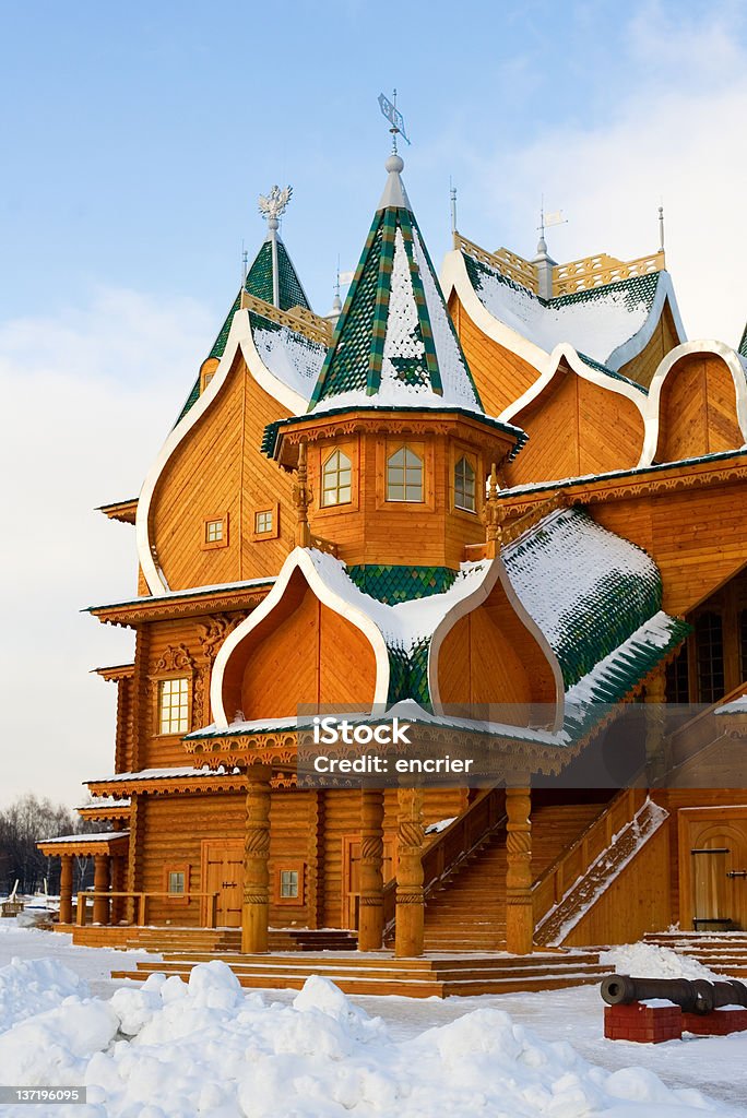 Palais de bois en Kolomenskoe, Moscou, Russie - Photo de Architecture libre de droits