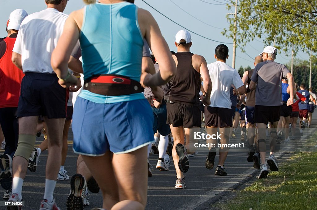 Les coureurs du Marathon - Photo de Courir libre de droits