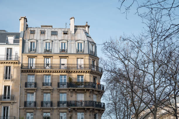 istock Residential building facade in Paris 1371969772