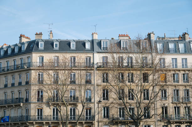 istock Residential building facade in Paris 1371969774