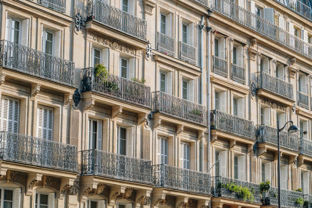 istock Residential building facade in Paris 1371969936