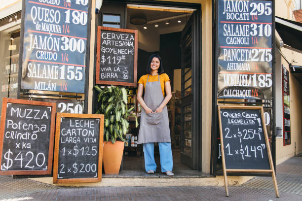 istock Delicatessen store owner portrait 1371972327