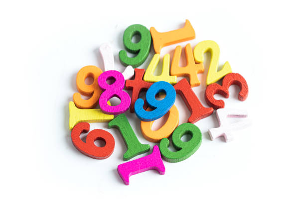 colorful toy blocks one plus one equal to question mark.