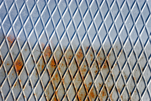 Texture of steel grid