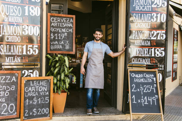 istock Delicatessen store owner portrait 1371978030