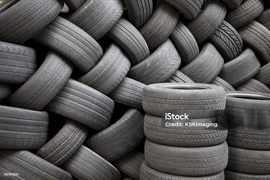 Pile of Tires A close up of a pile of tires. Black Color Stock Photo