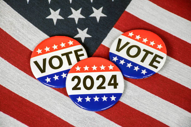 istock 2024 Election Pins On American Flag 1371978353