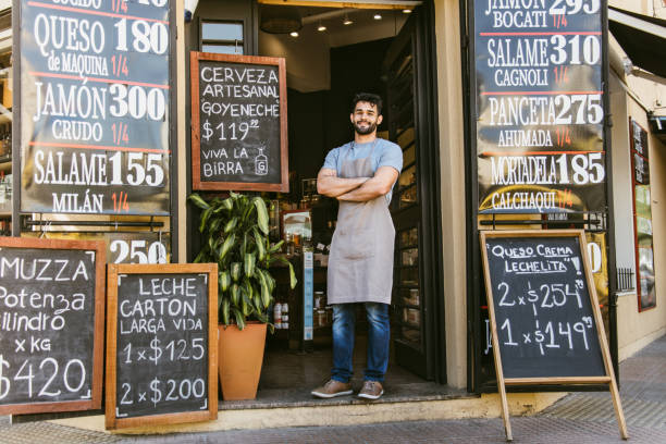 istock Delicatessen store owner portrait 1371978392