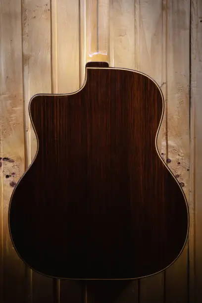 Photo of Rear of Gypsy Jazz Acoustic Guitar