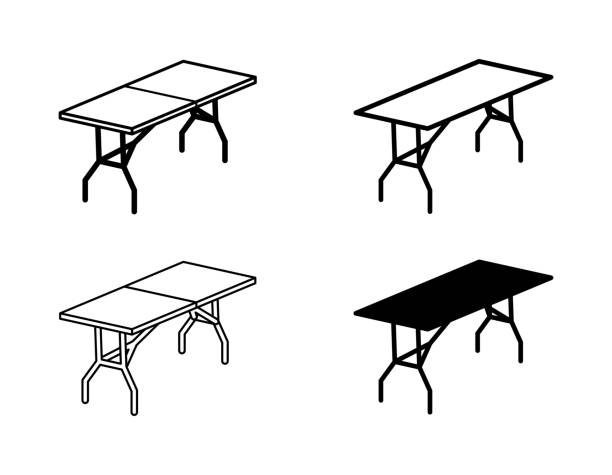 Folding table icon , vector illustration vector foldable stock illustrations