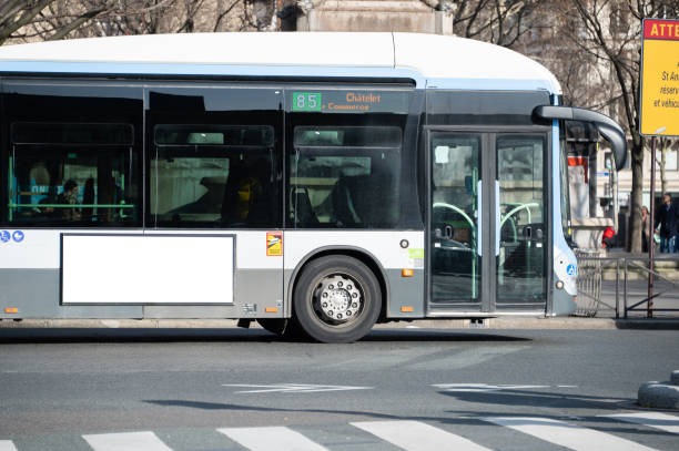 istock City bus with blank billboard 1371979820