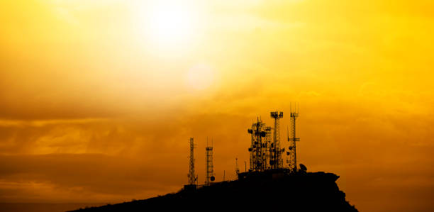 istock Radio Towers on Mountain Top Communications 1371980042