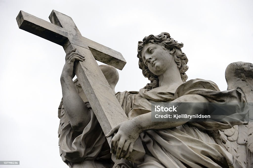 Bernini angel at Saint Angelo - Lizenzfrei Barock Stock-Foto