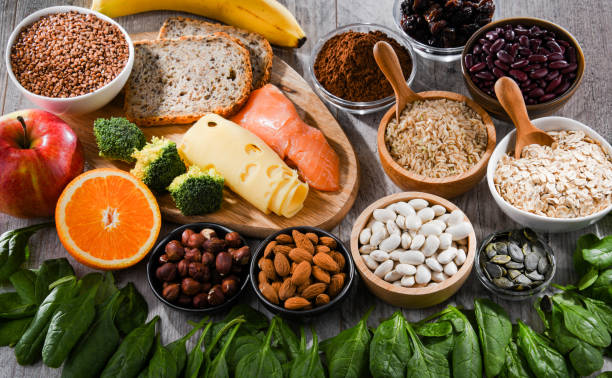istock Composition with food products rich in magnesium 1371984295
