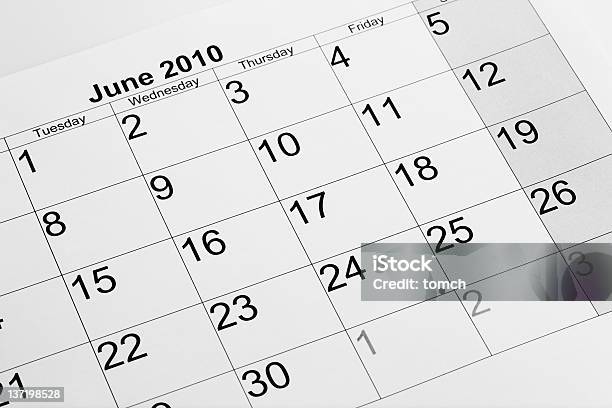 実際のカレンダーを 2010 年 6 月 - 2010年のストックフォトや画像を多数ご用意 - 2010年, アウトフォーカス, カレンダー