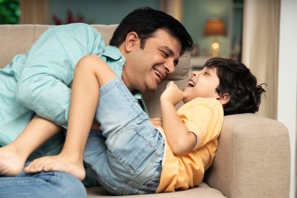 istock Father and son, stock photo 1371986918