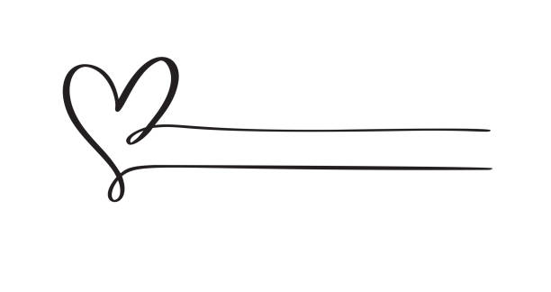 Love icon vector doodle heart and lines for text. Hand drawn valentine day . Decor for greeting card, wedding, tag, photo overlay, t-shirt print, flyer, poster design Love icon vector doodle heart and lines for text. Hand drawn valentine day . Decor for greeting card, wedding, tag, photo overlay, t-shirt print, flyer, poster design. 2 hearts stock illustrations