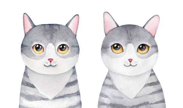 1,400+ Kawaii Cats Pictures Stock Illustrations, Royalty-Free