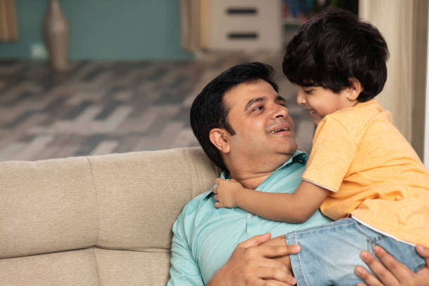 istock Father and son, stock photo 1371987194