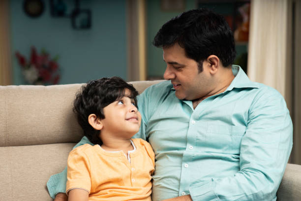 istock Father and son, stock photo 1371987489