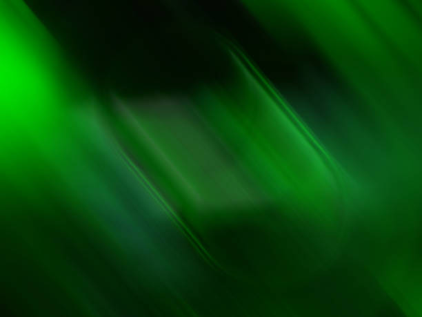 Abstract Green Blurred Motion Speed Modern Futuristic Background