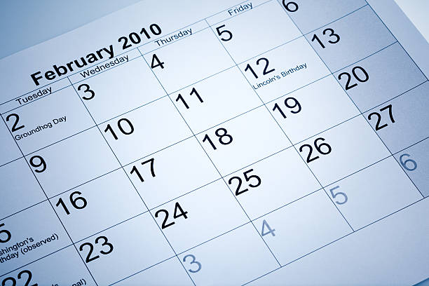 Actual calendar of february 2010 See more in lightbox: calendar february 2010 stock pictures, royalty-free photos & images