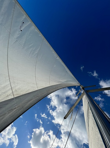 wide angle sailboat photography