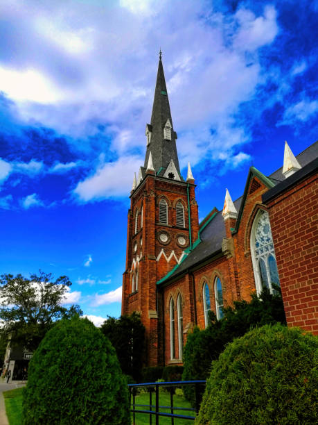 istock Heritage church under blue sky 1372000397