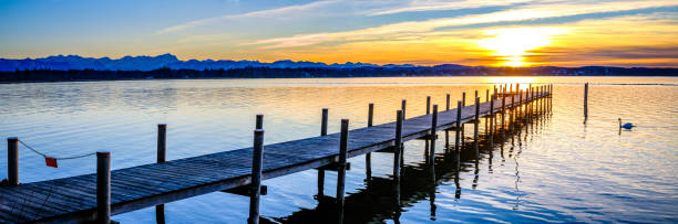 istock old wooden jetty at a lake 1372002909
