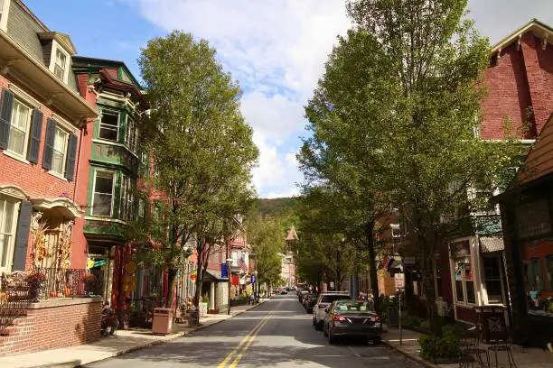 Photo of Looking Down Broadway In The Town Of Jim Thorpe, Pennsylvania