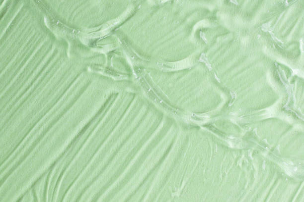 istock Cosmetic textured gel on the mint background.Copy space for text,mockup concept. 1372005252