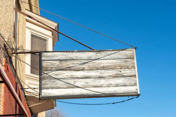 istock Blank wooden sign 1372005391