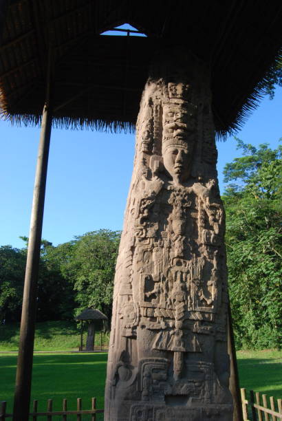 Mayan ruin at Quirigua Stelae