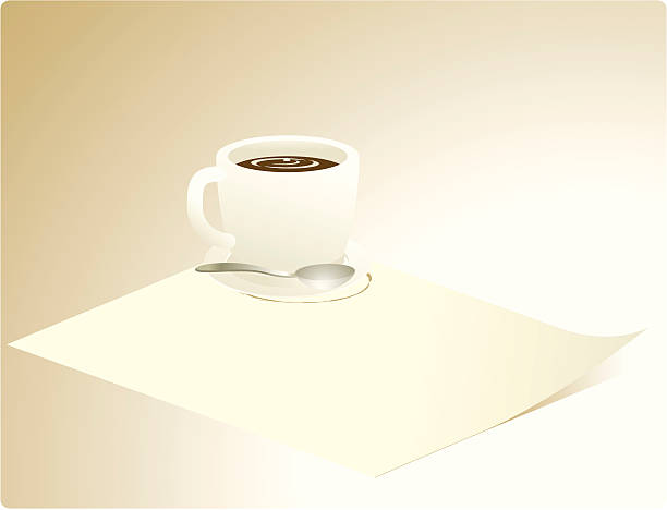 coffee note vector art illustration