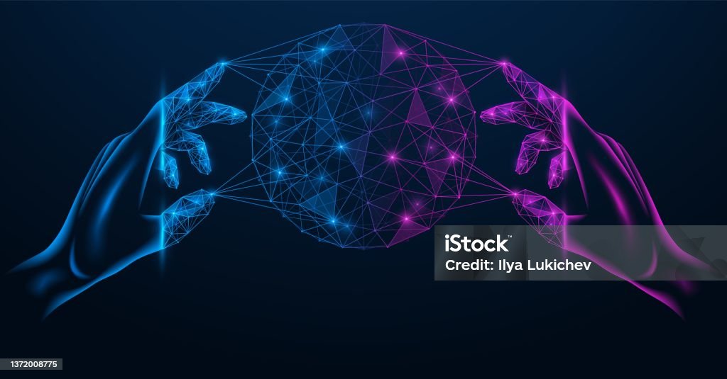 Metaverse Conected Metaverse Connection To The Virtual Space Stock Illustration - Download ...