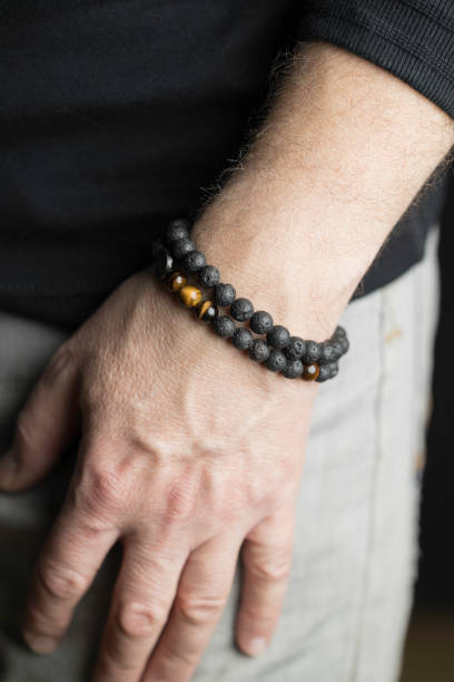 istock man with a stylish bracelet on his wrist 1372010023