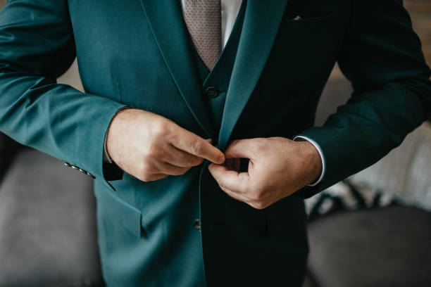 istock Young handsome man in classic suit. 1372013674