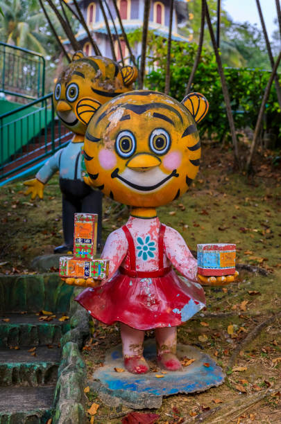 ホーパーヴィラ、タイガーバームブラザーズパーク1000以上の神話の彫像、シンガポール - temple singapore city singapore buddhism ストックフォトと画像