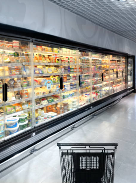 istock empty grocery cart in an empty supermarket 1372021639