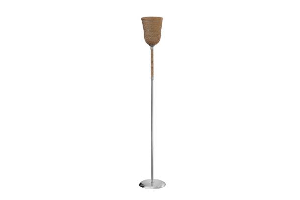 istock Decorative tripos standing light FLOOR LAMP LAMPSHADE isolated on white 1372021876
