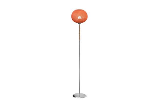istock Decorative tripos standing light FLOOR LAMP LAMPSHADE isolated on white 1372021897