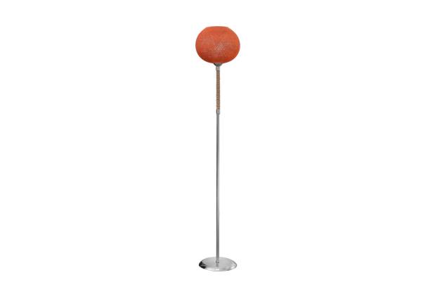 istock Decorative tripos standing light FLOOR LAMP LAMPSHADE isolated on white 1372022417