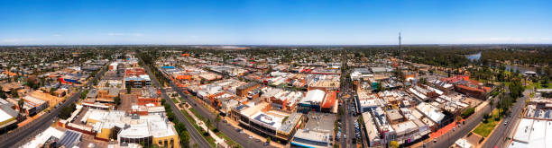 d mildura wehr zur rathauspfanne - mildura stock-fotos und bilder