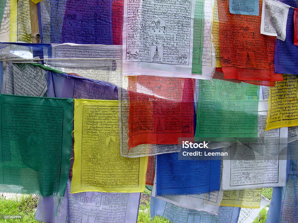 Gebet flags, Sikkim, Indien - Lizenzfrei Abenteuer Stock-Foto
