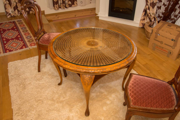 istock old oriental round cherry wood table 1372033609