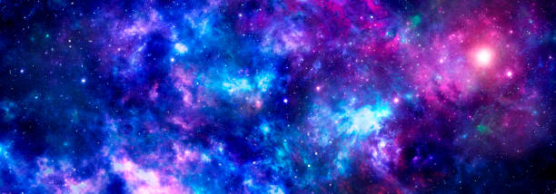 istock Cosmic background with stardust and shining stars 1372039012