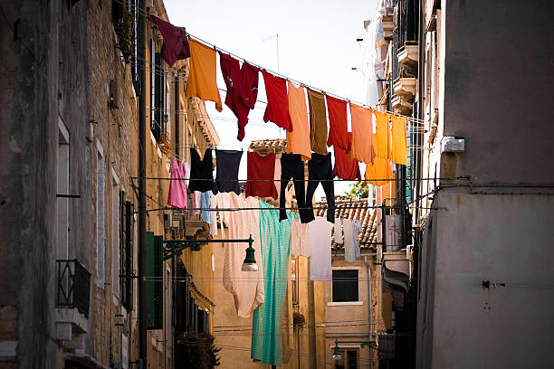 istock Clotheslines Laundry Perform Active Duty in Venice, Italy 137204221