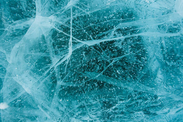 istock Texture of beautiful blue ice. 1372047596